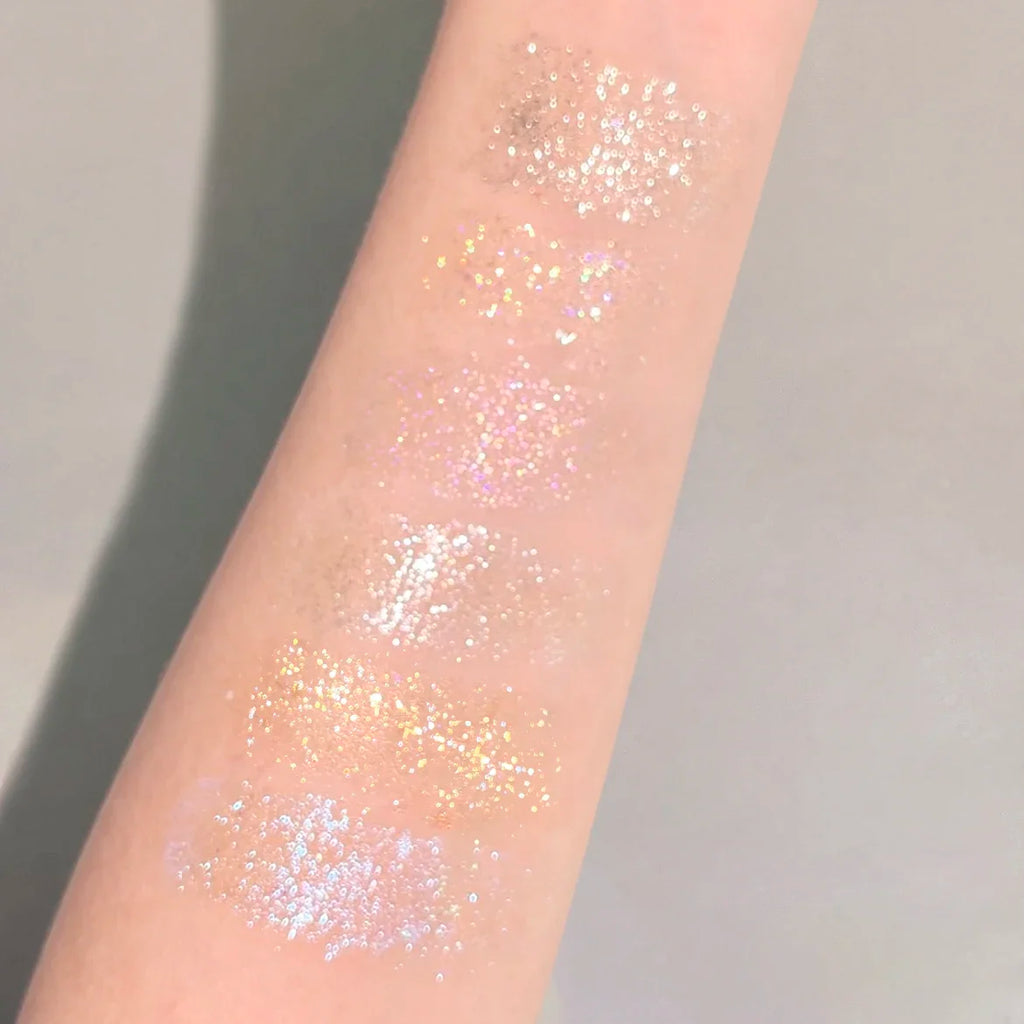 HISYI Colorful Star Flash Eyeshadow Pearlescent Sequins Brighten Eye Qme