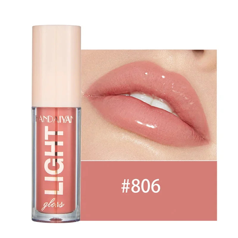 12 Colors Mirror Pearl Lip Gloss Long-lasting Moisturizing Shine Glitter Lip Glaze Waterproof Glass Liquid Lipstick Women Makeup Qme 06