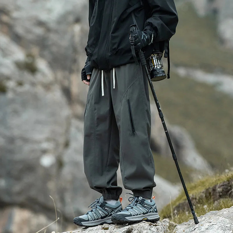 Spring Autumn Three-proof Charging Pants Outdoor Tide Functional Qme