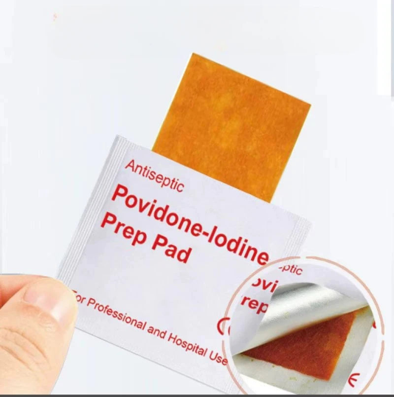 Skin Iodine Wound Disinfection Treatment, Convenient to Carry Outdoor Sports Disaster Essential First Aid Kit Supplies Qme