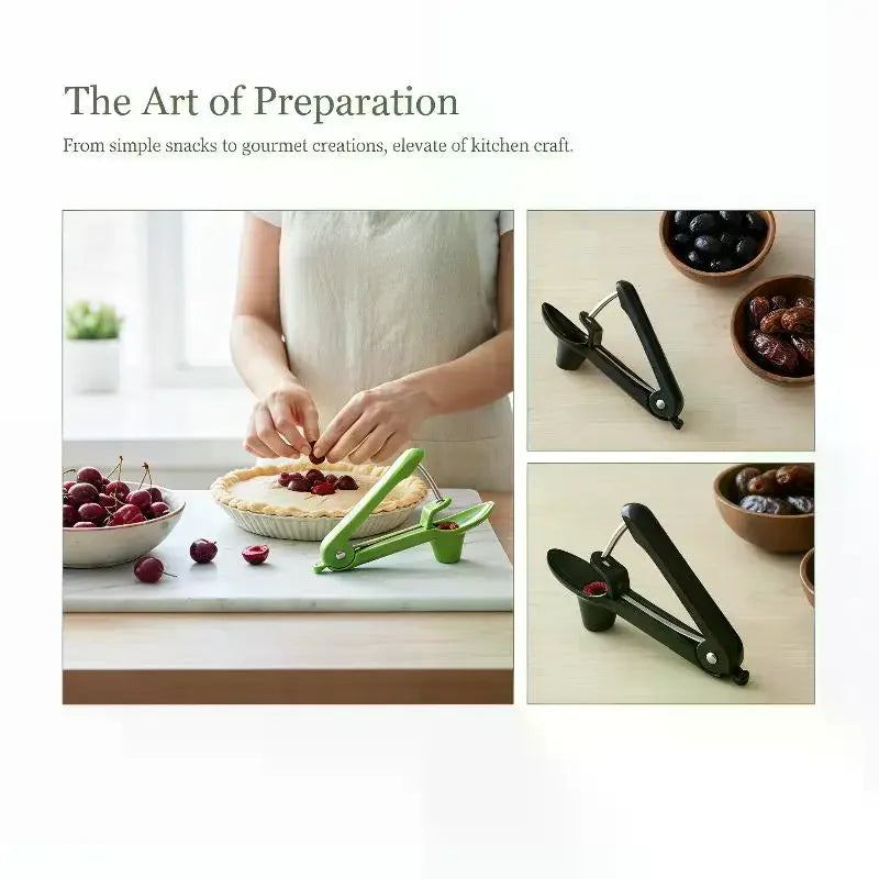 Cherry Fruit Kitchen Pitter Remover Olive Corer Remove Pit Tool Seed Gadge Fruit And Vegetable Tools Cherry Pitter for Home Use Qme