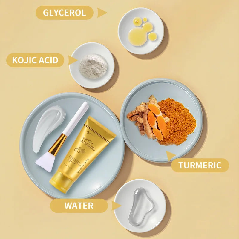 Kojic Acid Turmeric Overnight Wrapping Peel Off Mask Nourishes Qme
