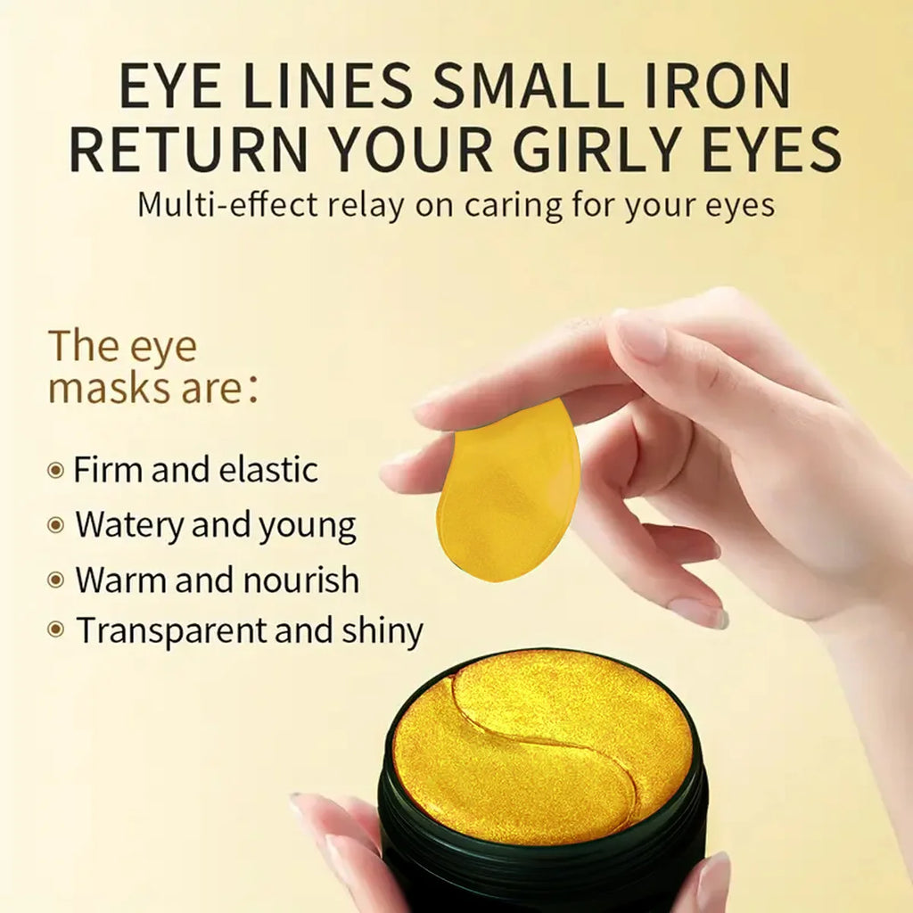 Snail Collagen Eye Mask, Containing Glycerin, Collagen, and Panthenol, Deeply Moisturizes and Nourishes the Skin Around the Eyes, Suitable for All Skin Types Qme