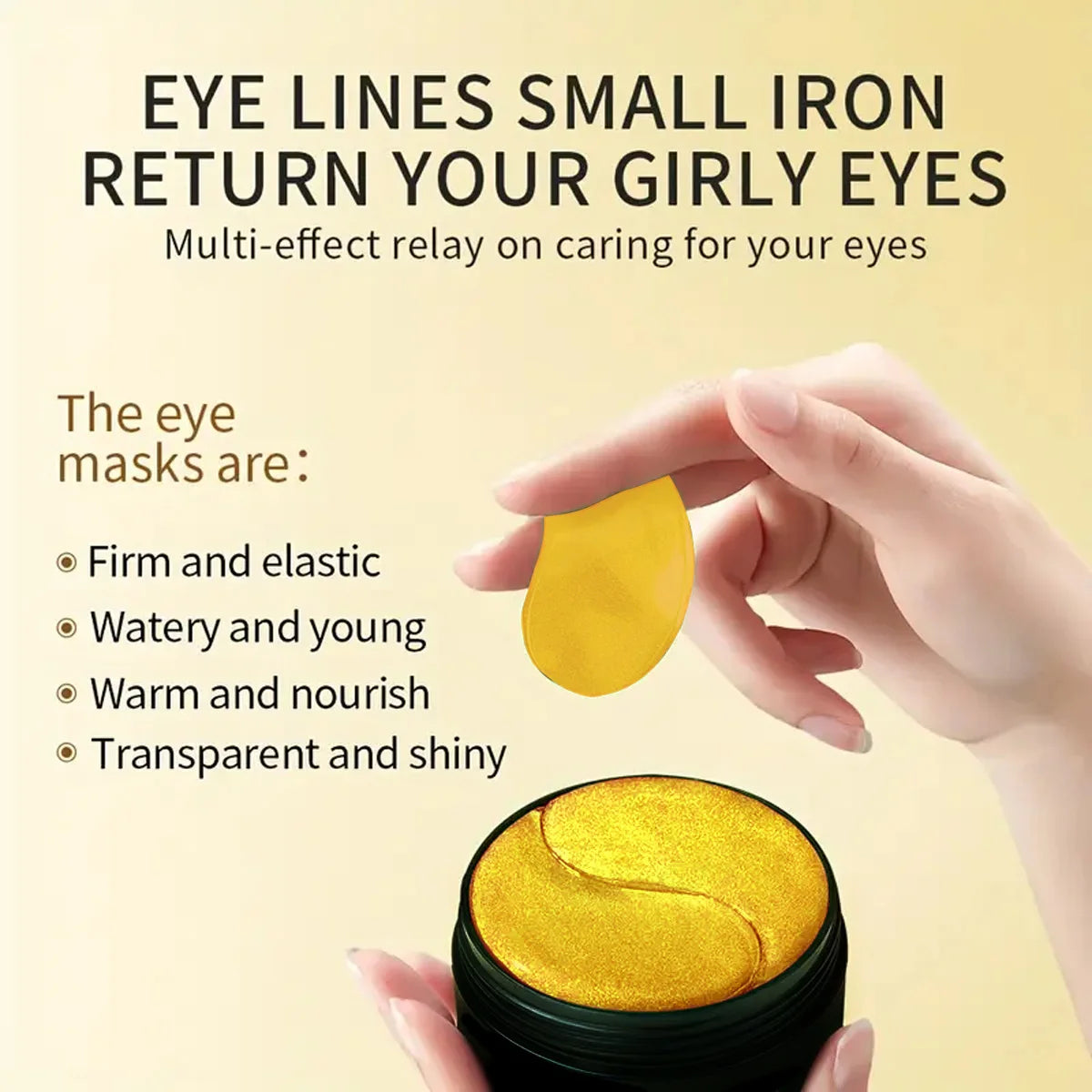 Snail Collagen Eye Mask, Containing Glycerin, Collagen, and Panthenol, Deeply Moisturizes and Nourishes the Skin Around the Eyes, Suitable for All Skin Types Qme