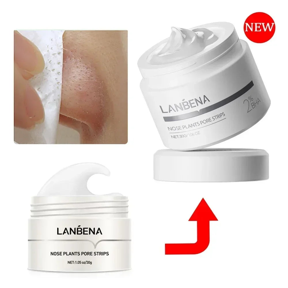 LANBENA Blackhead Removing Nose Strips Pore Minimizing Serum Mask Qme