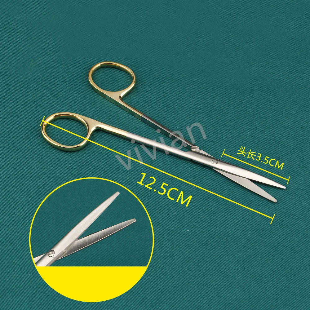 TC Metzenbaum Scissors Curved Delicate Tissue Cutting Tonsil Blunt Qme indigo
