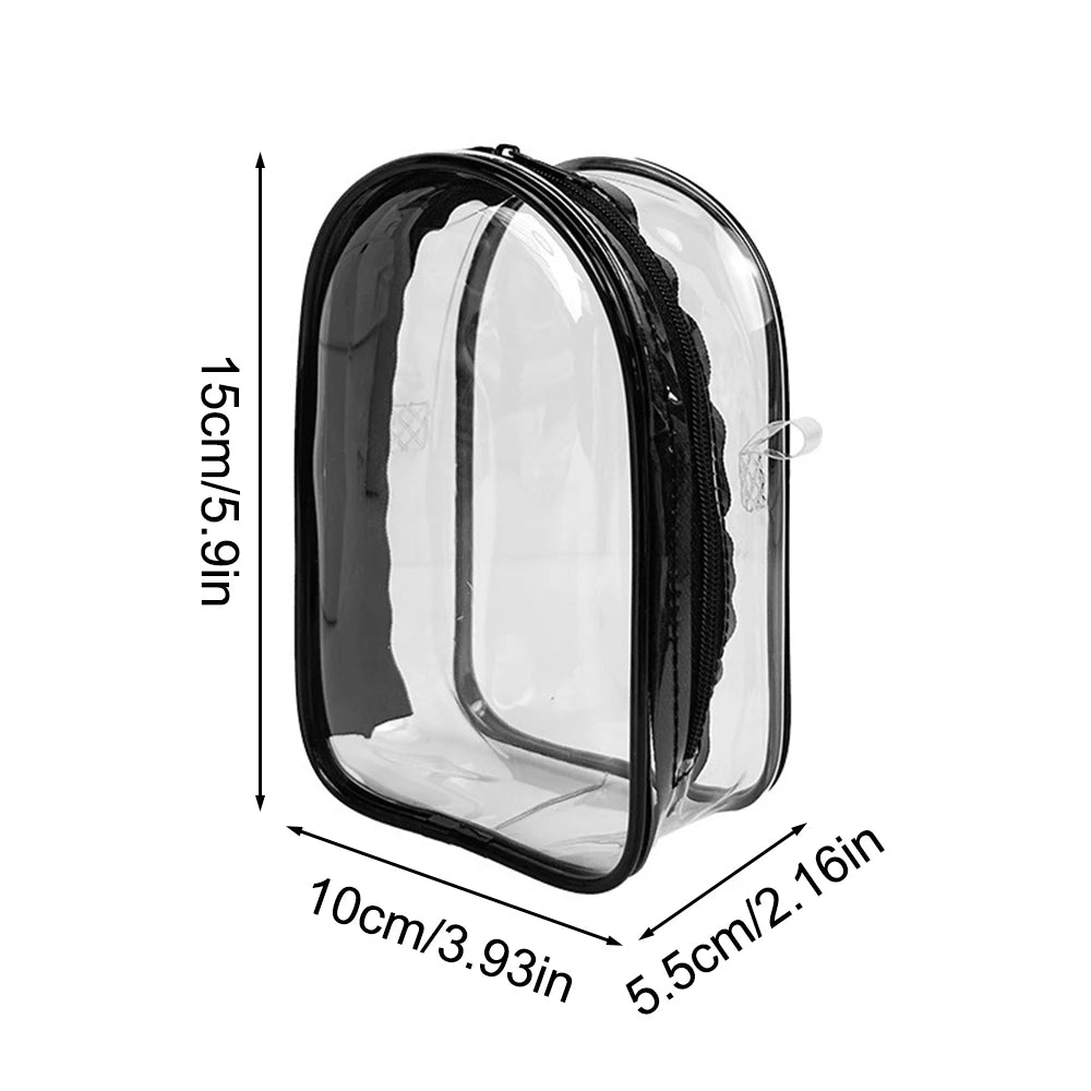 Labubu Protect Case Labubu Sitting Party 15cm Cotton Doll Shoulder Pain Bag PVC Storage Bag Labubu Walk Bag Dustproof Qme