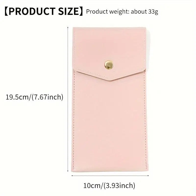 PU Leather Pencil Case Storage Bag Student Glasses Portable Qme