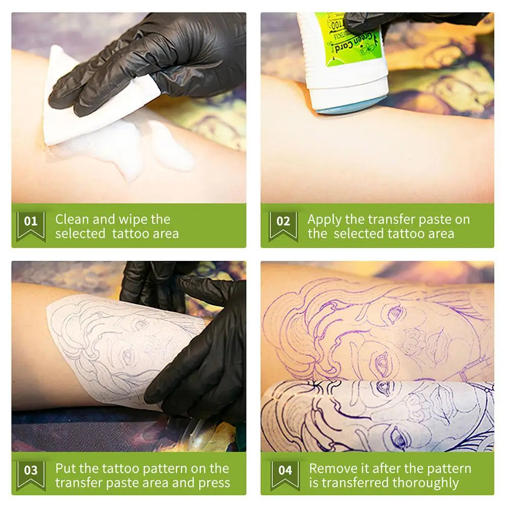 Tattoo Transfer Gel Professional Stencil Stick Cream Skin Safe Qme