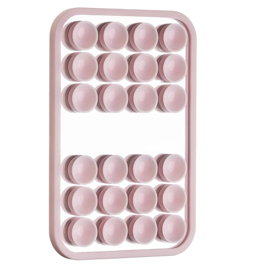 Upgraded Version 24 Suction Cups Mirror Silicone Cup Phone Holder Qme Pink