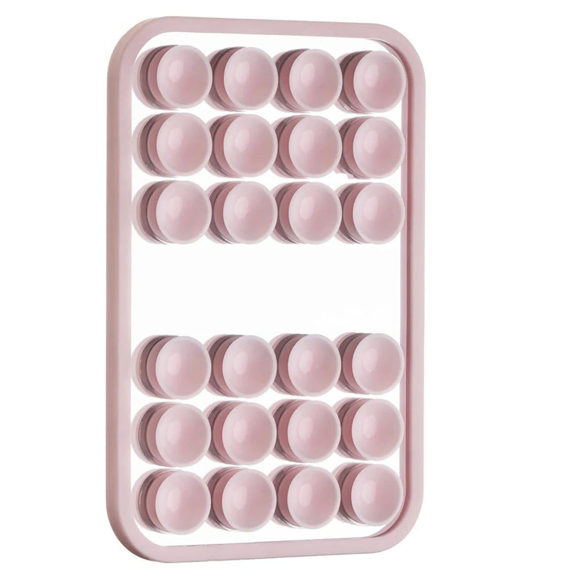 Upgraded Version 24 Suction Cups Mirror Silicone Cup Phone Holder Qme Pink