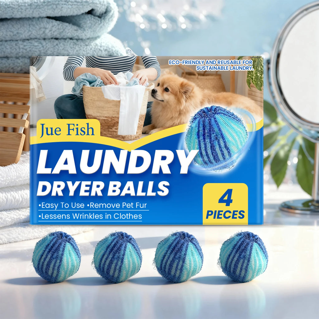 Laundry Pet Hair Removal Ball Effectively Remove Pet Hair Clean Clothes Gentle Reusable Household Portable Fabrics Cleaning Ball Qme