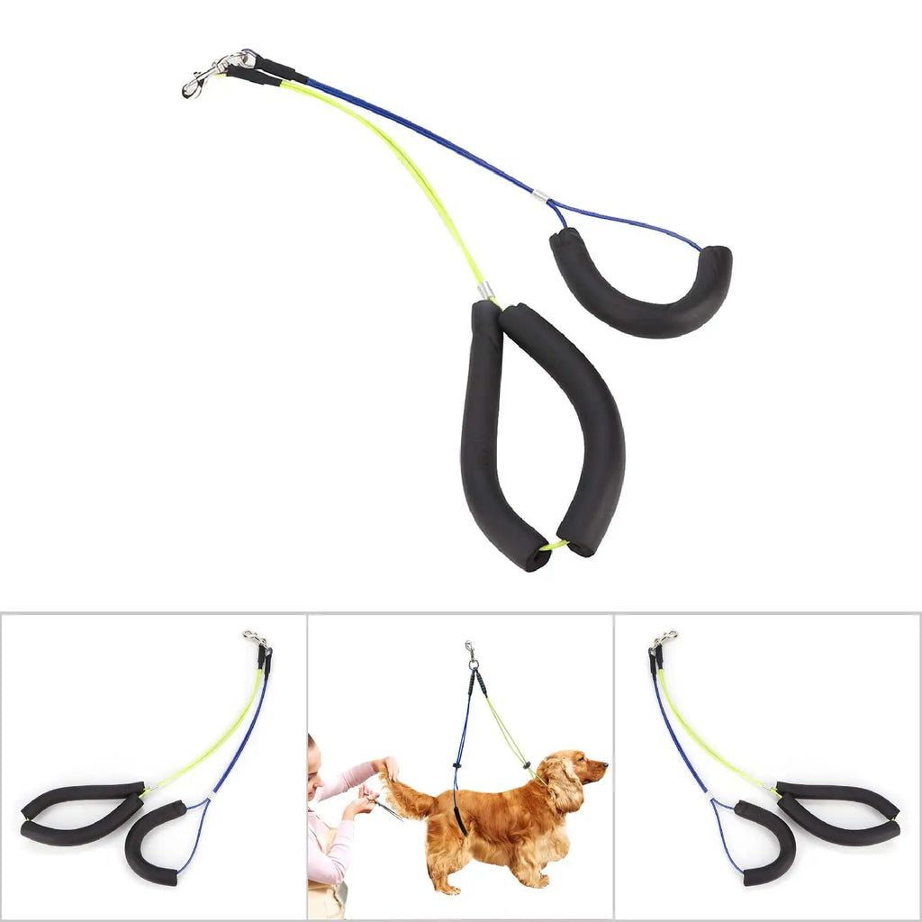 Dog Cat Grooming Loop Adjustable Pet Grooming Arm Cable Leash for Grooming Table Double Steel Restraint Holder Pet Grooming Tool Qme