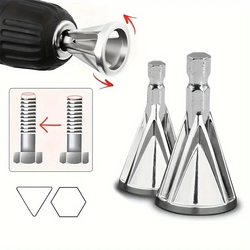 1pc Chamfering Tool, Metal Deburring External Chamfering Tool, Suitable For Various Chuck Electric Drilling Tools Qme