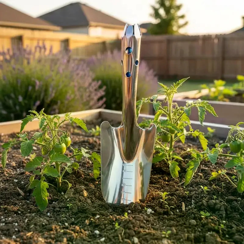 Stainless Steel Small Shovel Planting Flowers Garden Tools Pot Qme