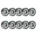 10pcs Miniature Bearings 5x16x5mm 625ZZ Pulley Wheel Bearing Deep Groove Mini Ball Bearing Carbon Steel for Skateboard Scooter Qme Ball Bearing