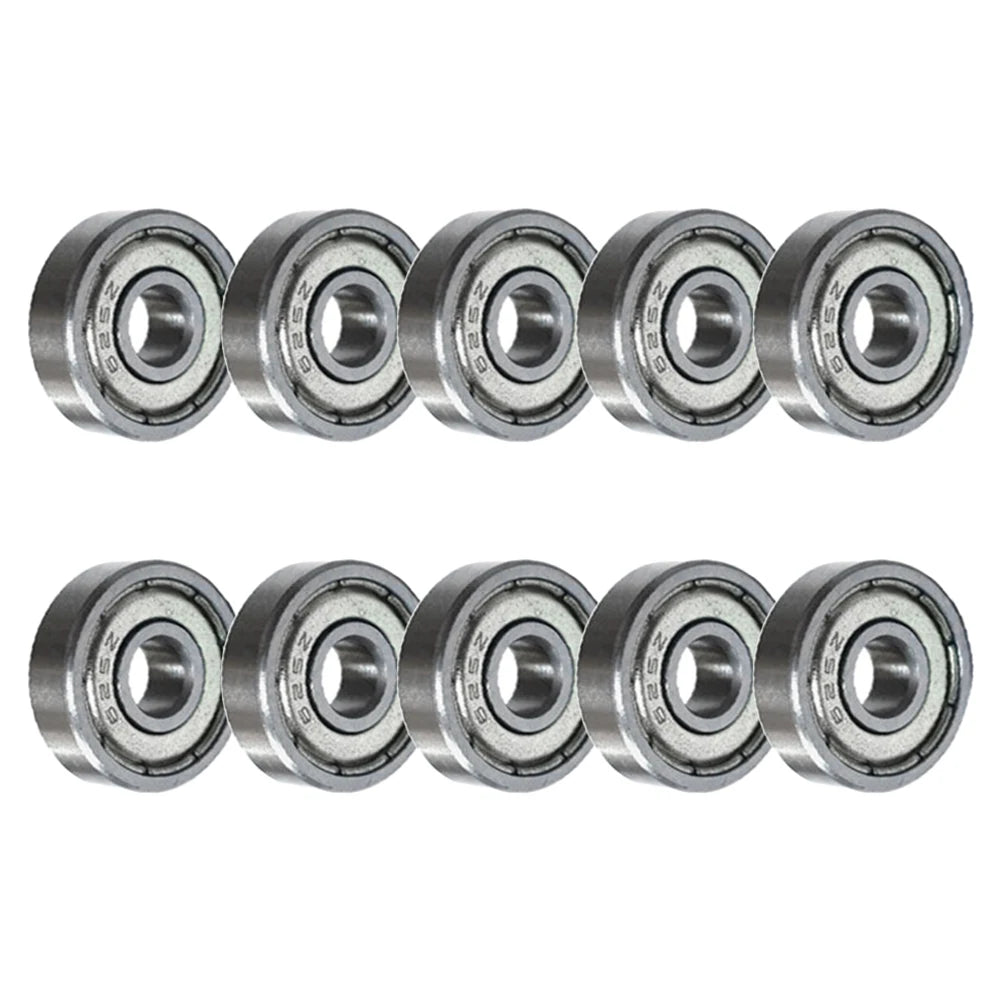 10pcs Miniature Bearings 5x16x5mm 625ZZ Pulley Wheel Bearing Deep Groove Mini Ball Bearing Carbon Steel for Skateboard Scooter Qme Ball Bearing