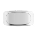Electric Abdominal Massager Relieves Discomfort Bian Stone Tummy Kneading Instrument 2 Level Automatic for Bloating Constipation Qme White