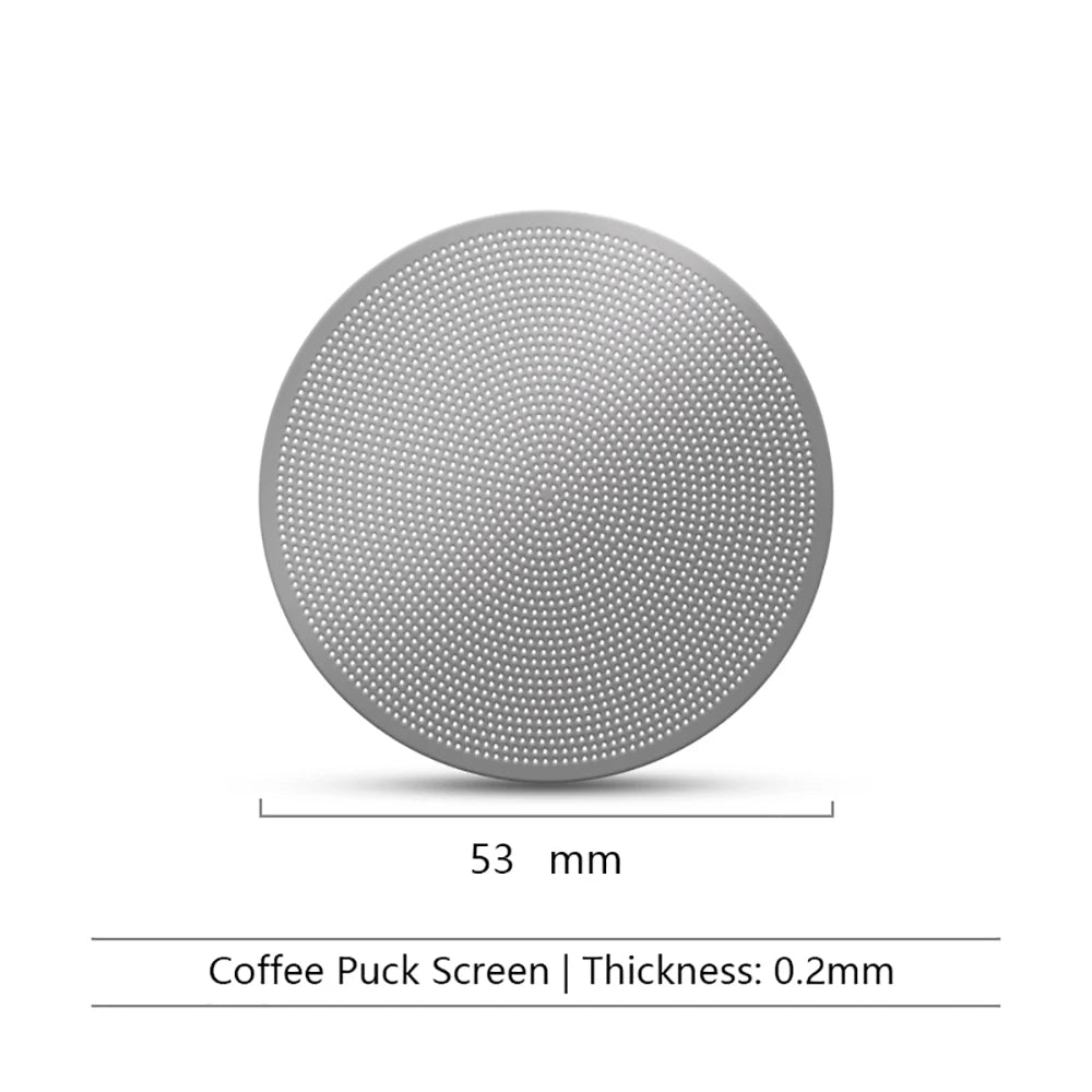 51/53/58mm Coffee Puck Screen Reusable Espresso Coffee Puck Screen 0.2mm Espresso Filter Holder For Espresso Machine Accessories Qme 53mm