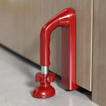 Heavy Duty Metal Portable Door Stopper Travel No Drill Security Qme Red