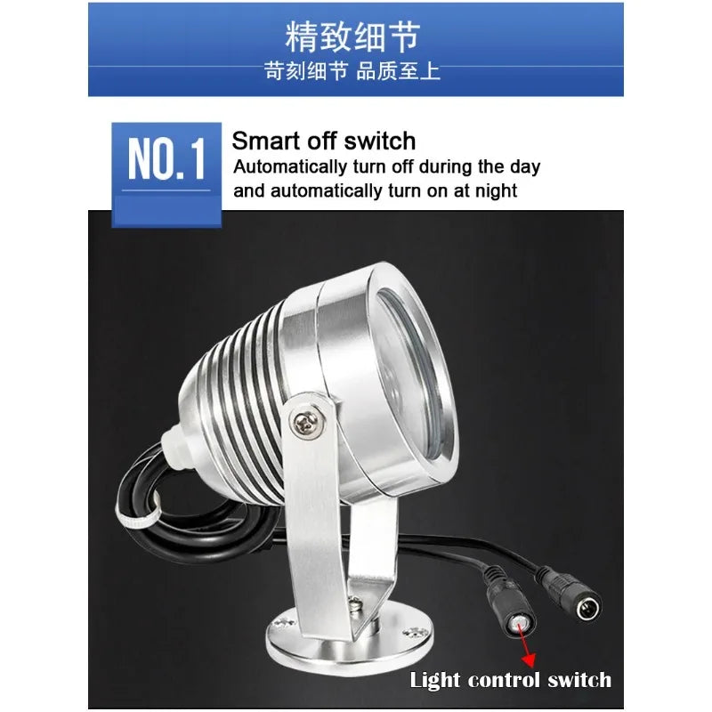 1PCS Security Infrared Fill Light 850nm LED Camera Auxiliary Light Surveillance Target Fill Light Qme