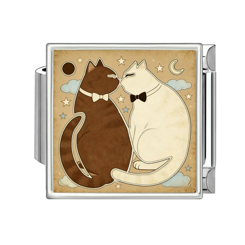 Fashion 2026 Colored Color Charms Animals Series Cat Dogs Italian Link Fit 9mm Stainless Steel Bracelet Jewelry Making DIY Gifts Qme Style 14
