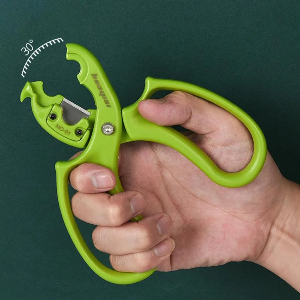Replaceable Blade Flower Thorn Remover Scissors Florist Rose Thorn Stripper Cutter Garden Pruning Shears Floral Arrangement DIY Qme
