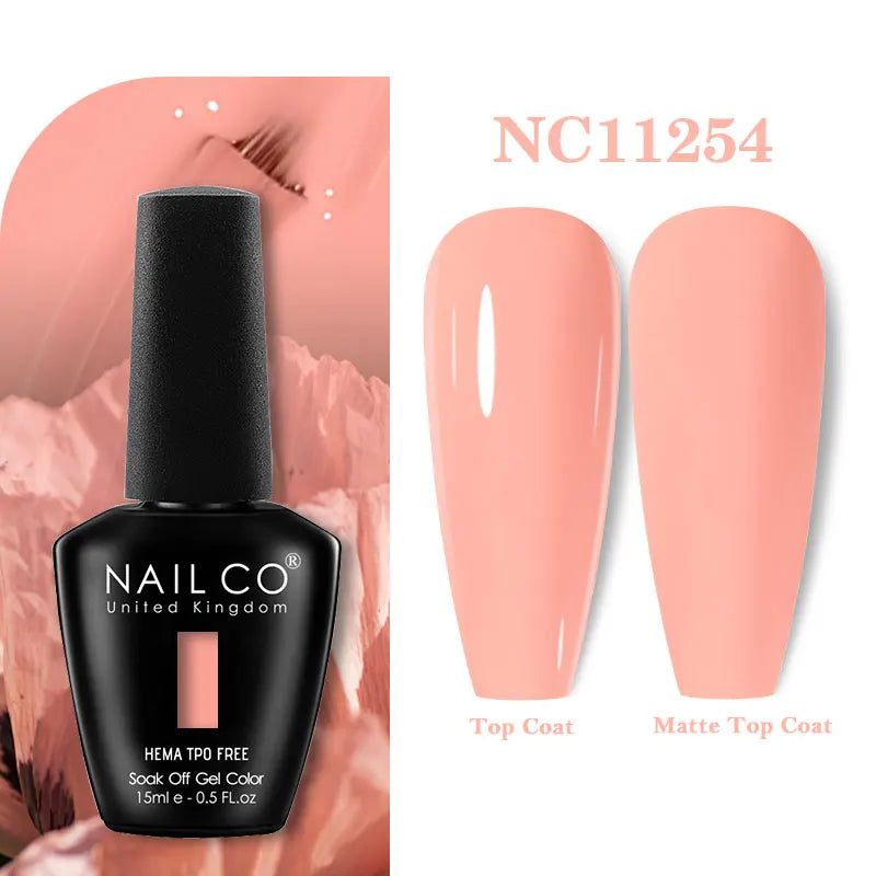 NAILCO Green Series Dark Gel Nail Polish Lasting Hybrid Base Matte