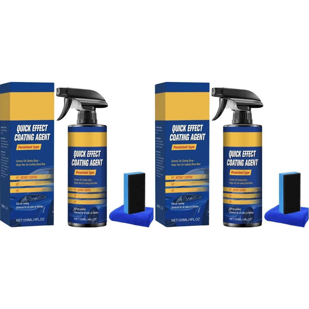Car Polish Quick Effect Coating Agent Repairs Scratches Wear Fast Sar Coating Spray Car Paint Polish Coated Spray Car Cleaner Qme 2pcs