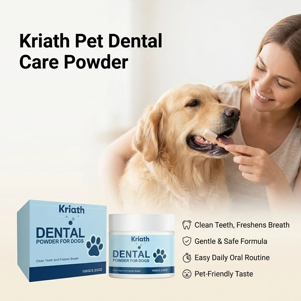 Pet Teeth Cleaning Powder Eliminates Bad Breath Remove Plaque Tartar Calculus Prevent Gum Inflammation Dogs Dental Care Powder Qme