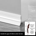 1-4pcs 93cm PVC Door Bottom Sealing Strip Waterproof and Wear-resistant Removable Wind and Dust Proof Door Gap Weather Strip Qme White 93cm 4pcs(Recommend)