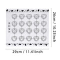 Silicone Macaron Baking Mat Non Stick Fondant Cookie Pad Oven Qme Black