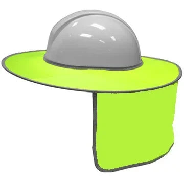 Safety Hard Hat Neck Shield Helmets Cap Cover for Outdoor Construction Workers Sun Protection Summer Sun Shade Qme Fluorescent yellow 2pcs