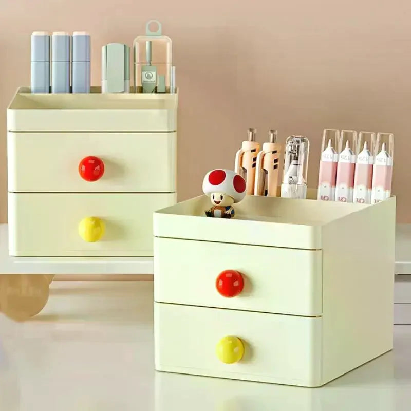 Dopamine Desktop Storage Cabinet Drawer Student Desk Stationery Box Qme