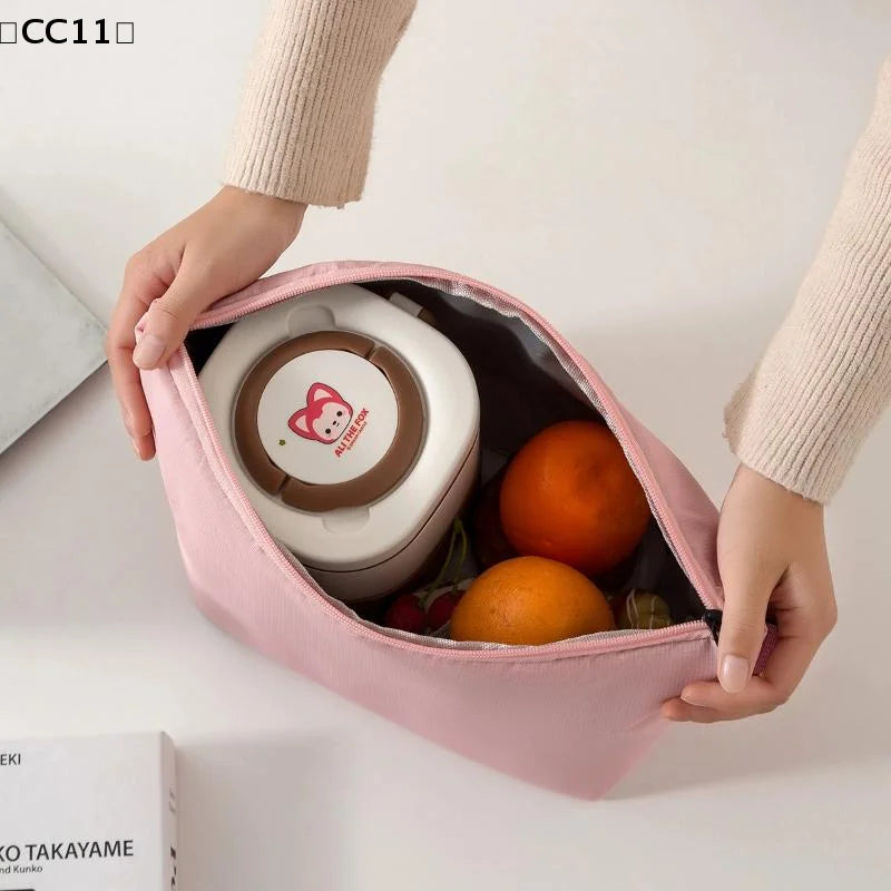 Insulated Lunch Bag Solid Aluminum Foil Rice Meal Ice Portable Dinner Qme