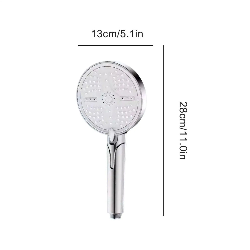 Handheld Shower Head Pressure Showerhead Sprayer 5 Modes Bathroom Qme