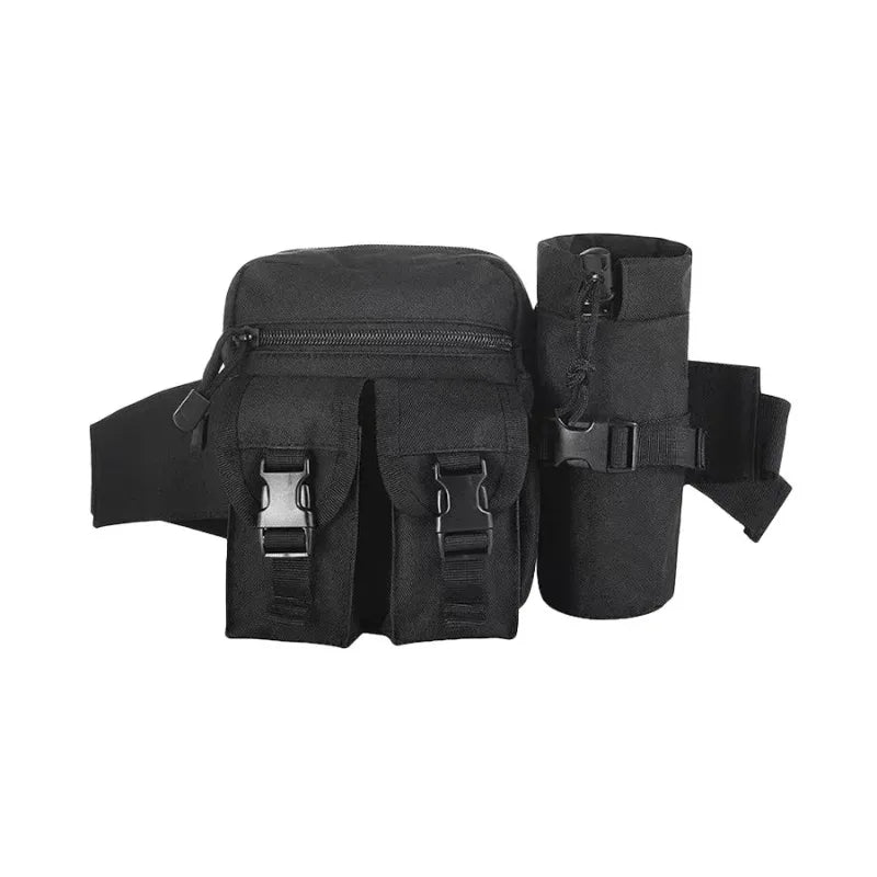 Multi-sport water bottle waist bag is detachable and suitable for outdoor sports such as mountaineering, camping, and hiking Qme
