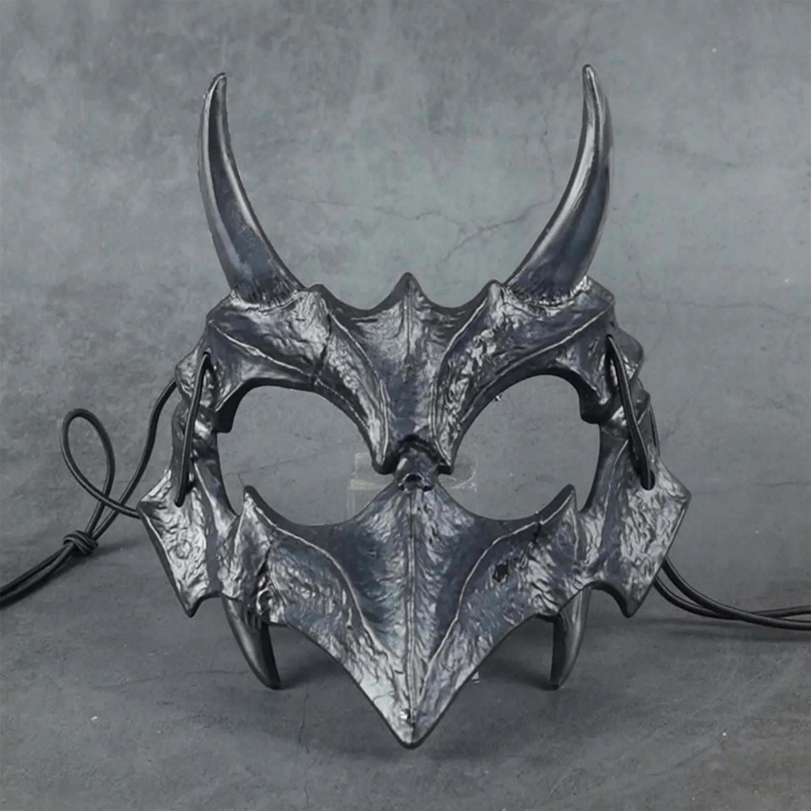 Halloween Skull Party Mask Anime Dragon God Skeleton Half Face Bone Animals Cosplay Dance Prom Costume Props Skullmask Qme B