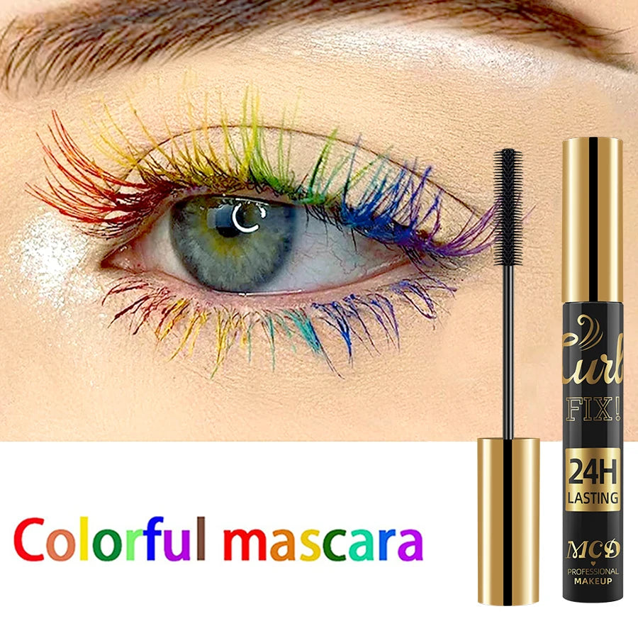 5D Waterproof Mascara Vibrant 9 Color-lasting Curl Ink Formula Qme