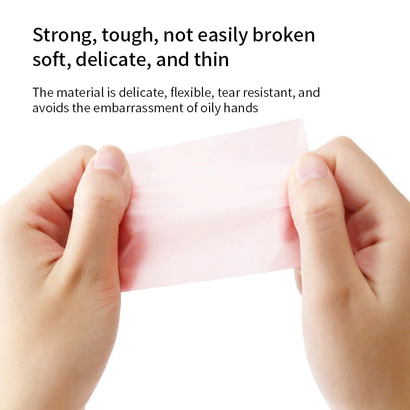100 Protable Face Oil Blotting Paper Matting Wipes Facial Cleanser Qme