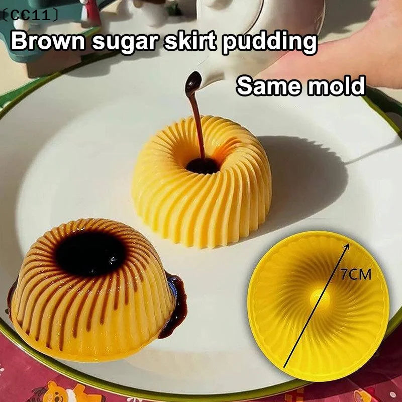 Spiral Apple Shape Mousse Desserts Cake Mold Ice Cream Silicone Qme