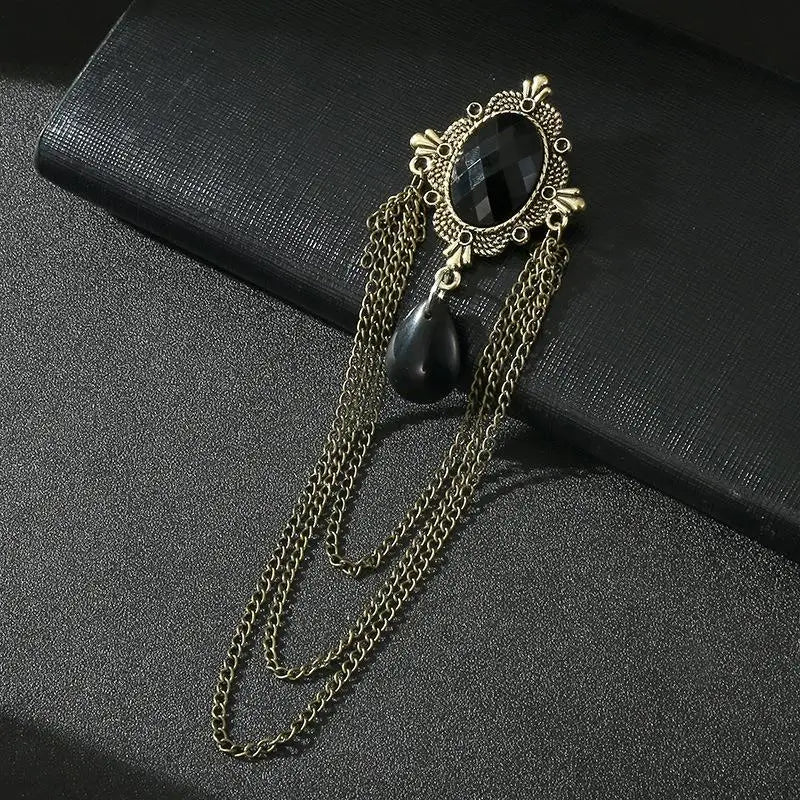 Tassel Brooches For Women Men Pin Party Casual Lapel Pins Accessory Gift Suit Tassel Brooches Jewelry Qme style 9
