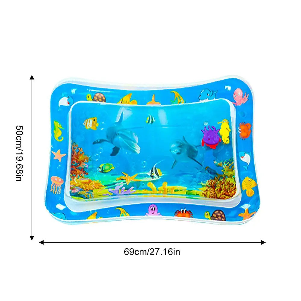 Water Sensory Play Mat Thickened Water Sensory Pad Water Sensor Mat Water Sensory Playmat With Fish Sea Ocean Theme Sensory Toy Qme Navy Blue China Mainland