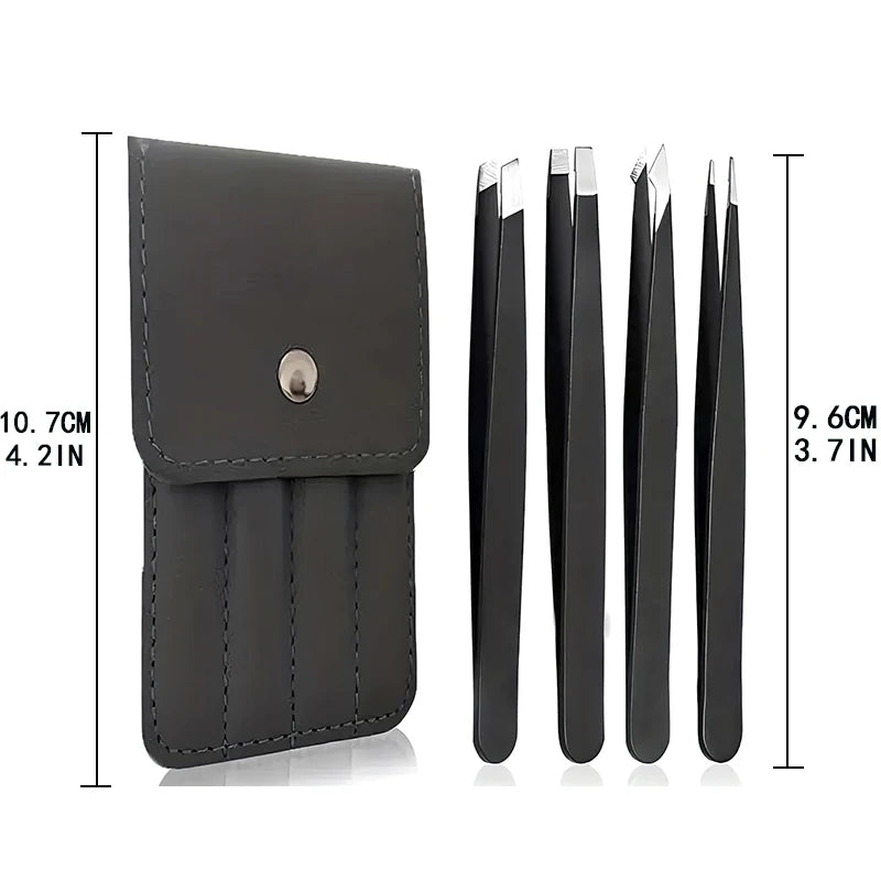 Tweezers Professional Stainless Steel Men Women Precision Eyebrow Qme