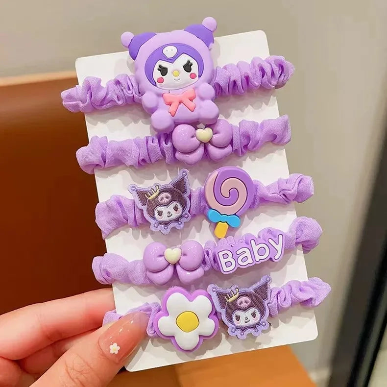 Clow Mi Cartoon Hair Tie Cute Gentle Clips Accessories Students Qme 19