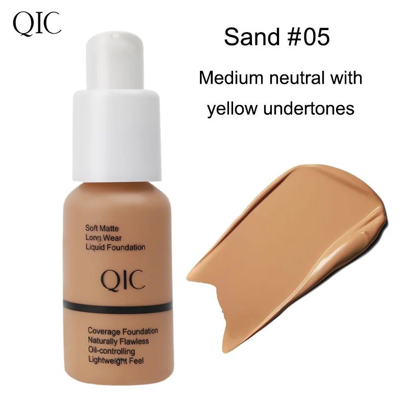 Matte BB Cream, Lightweight Full Coverage Foundation, Long Lasting Moisturizing, Waterproof Sweatproof Oil Control Face Makeup Qme Q515-105