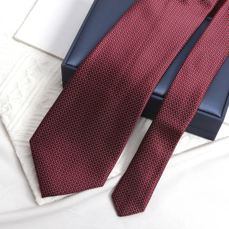 Design Wedding 8CM Men Tie Luxury Jacquard Striped Paisley Flower Neckties for Men Business Party Groom Collar Accessories Gift Qme