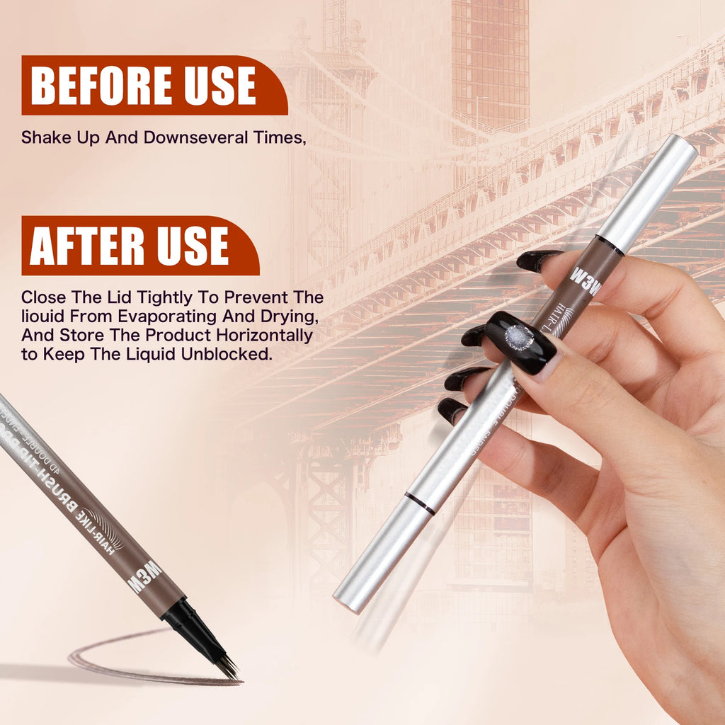 eyebrow pencil, long-lasting, non-smudged, water-resistant, anti-smudged eyebrow pencil Qme