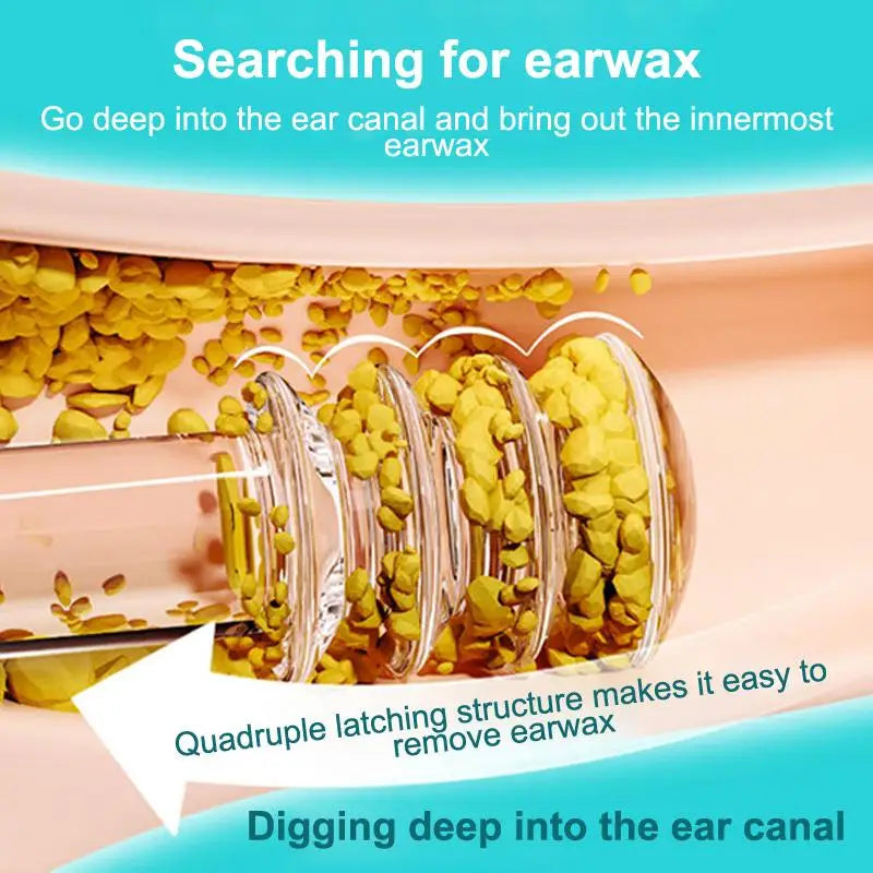 Safe Ear Wax Remover Double-headed Sticky Earpick Daily Care Routine Qme