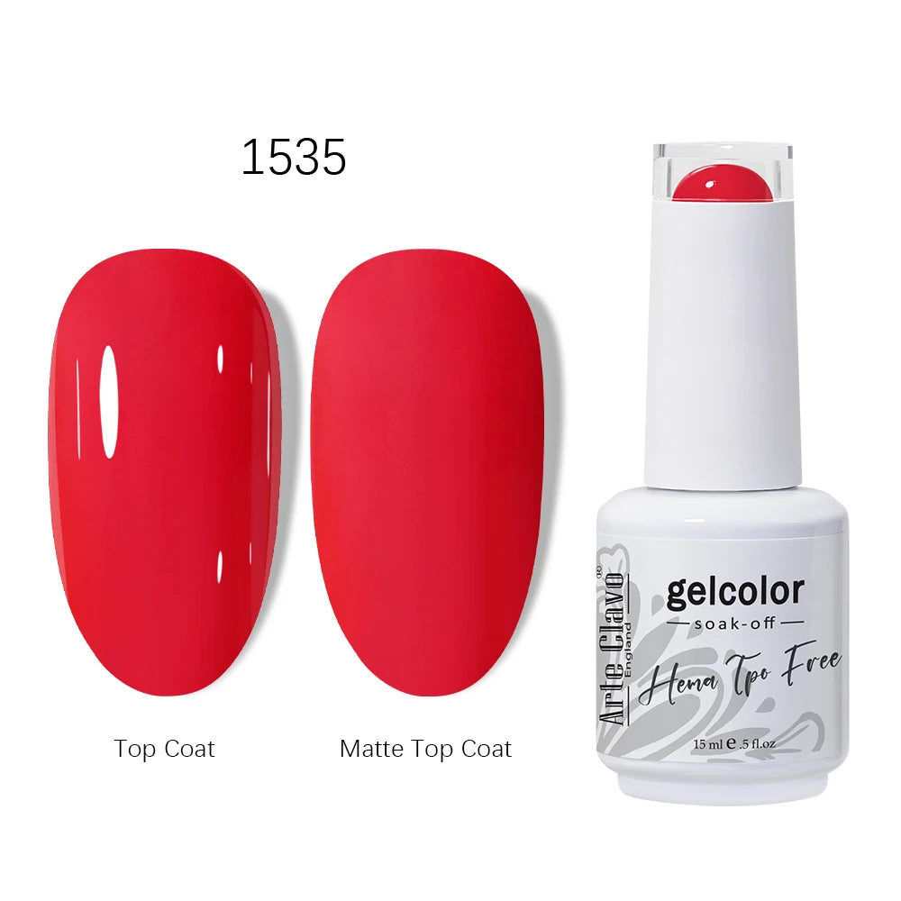 Arte Clavo Red Series Gel HEMA TPO Nail Polish Winter Dark Art